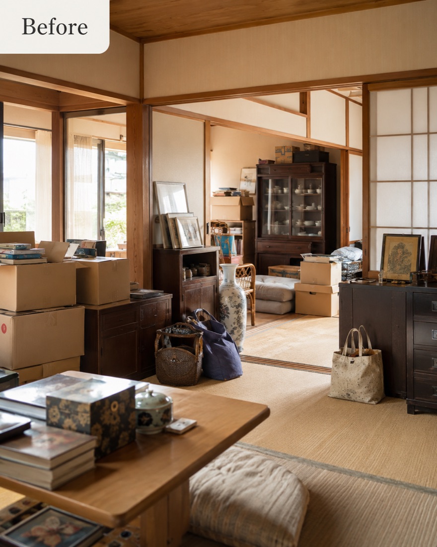 荷物が残ったままの相続実家